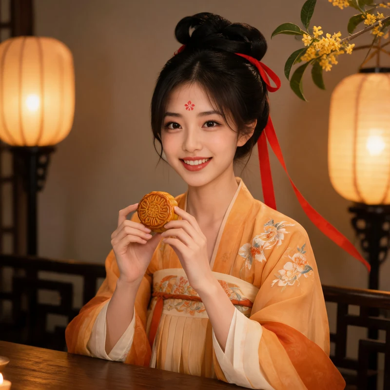 Mid-Autumn Festival Reunion · AI female style preview