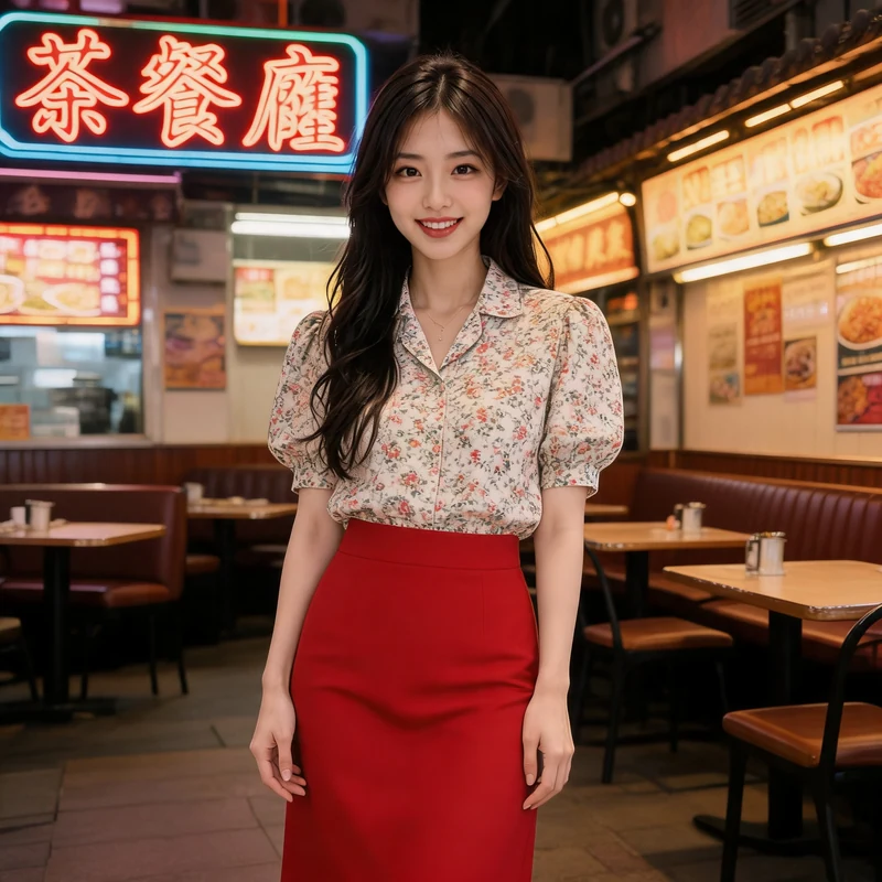 Retro Hong Kong style · AI female style preview