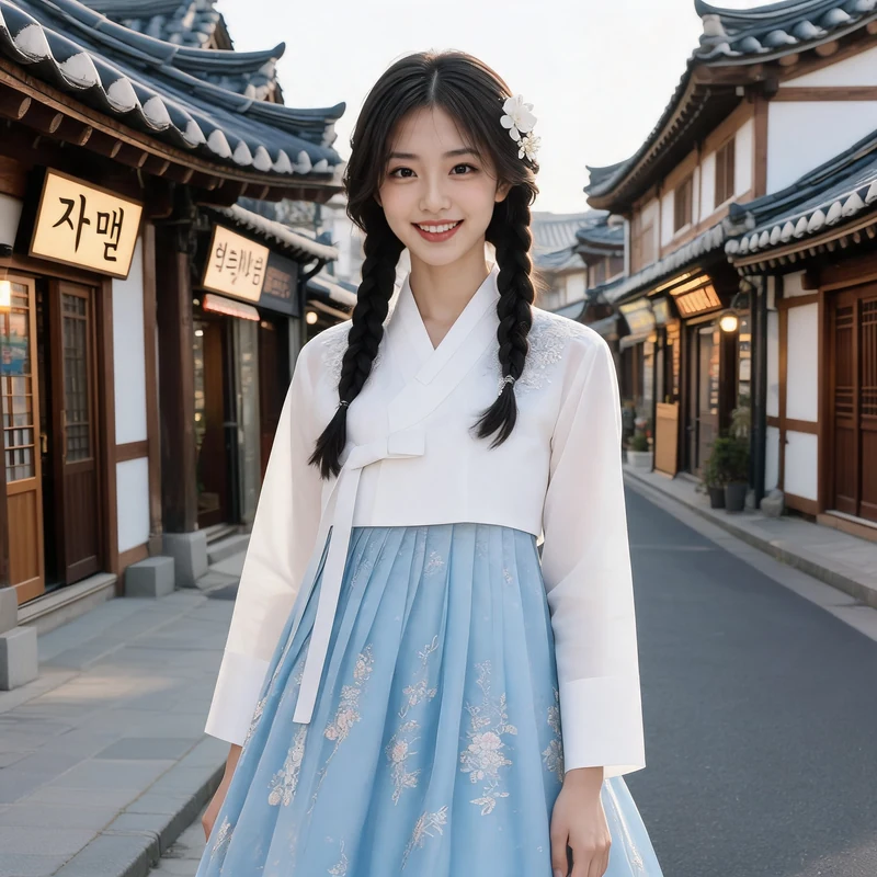 Gyeongbokgung Hanbok · AI female style preview