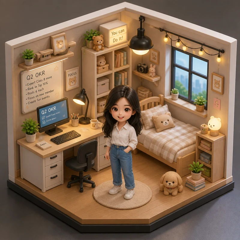 Miniature scene·AI female style preview