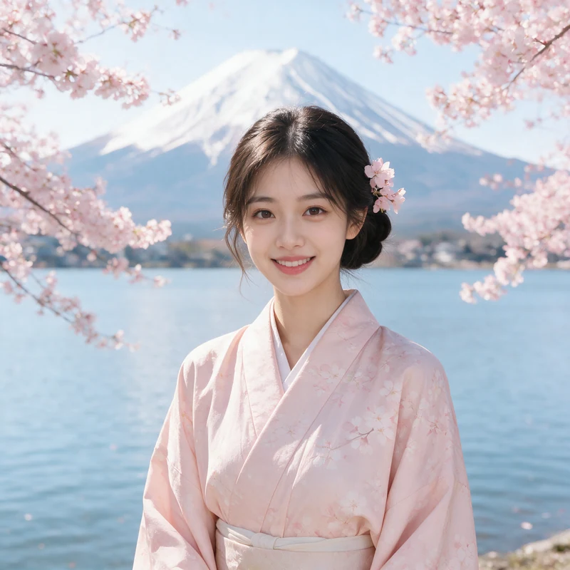 Mount Fuji Kimono · AI Female Style Preview