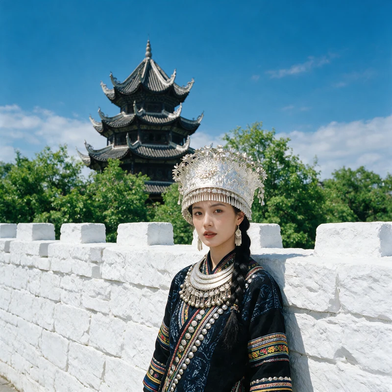 Wenchang Pavilion · AI female style preview