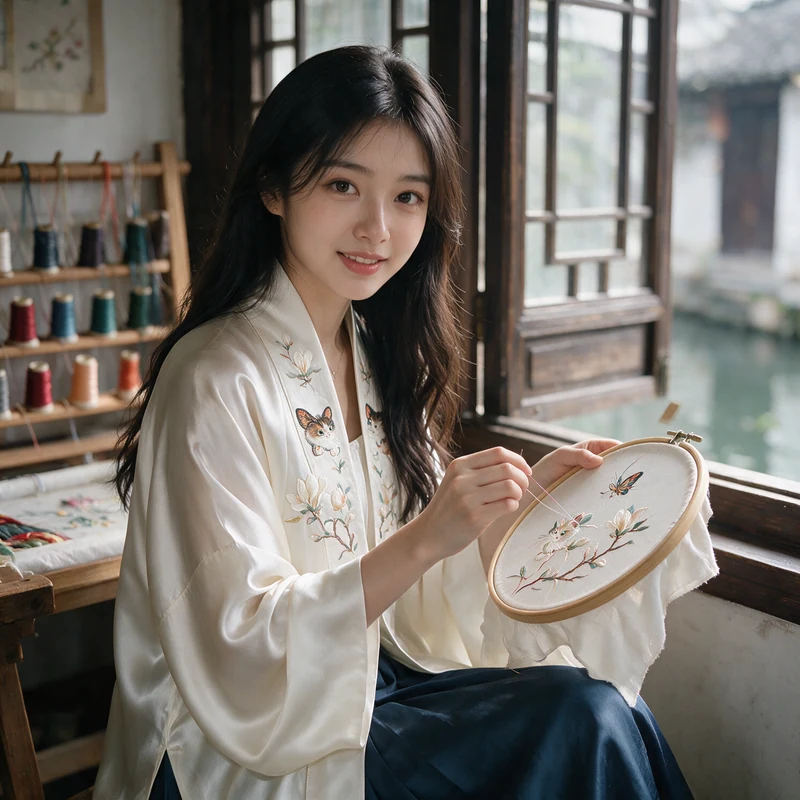 Su Embroidery Collection · AI female style preview