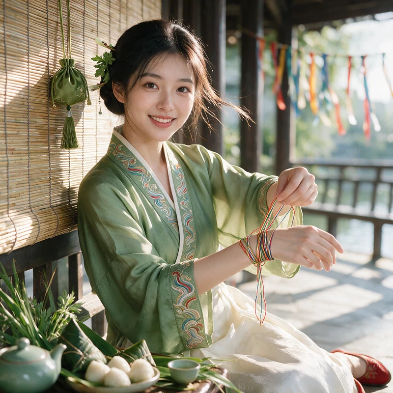 Dragon Boat Festival blessing · AI female style preview