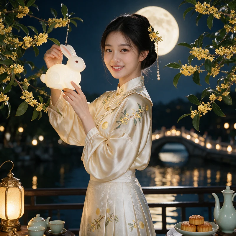 Mid-Autumn Festival · AI female style preview