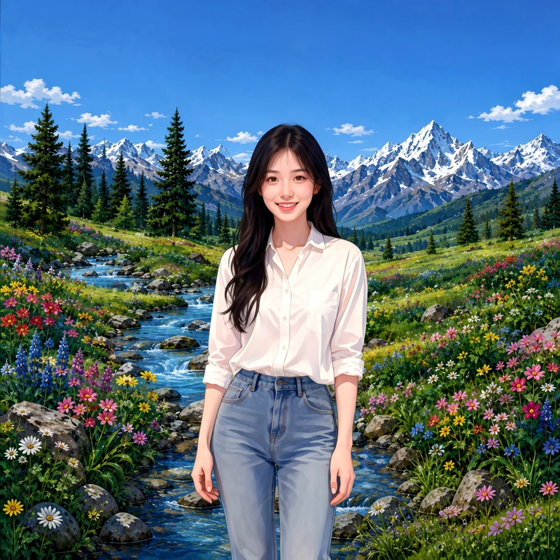 Lijiang, Yunnan · AI female style preview